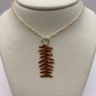 Fern pendant, Copper electroform, 346