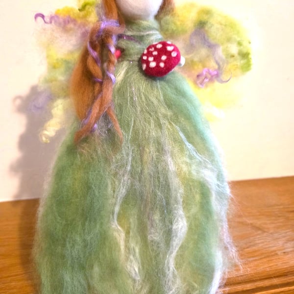 Felted fairy - Jadey the Fungi Princess