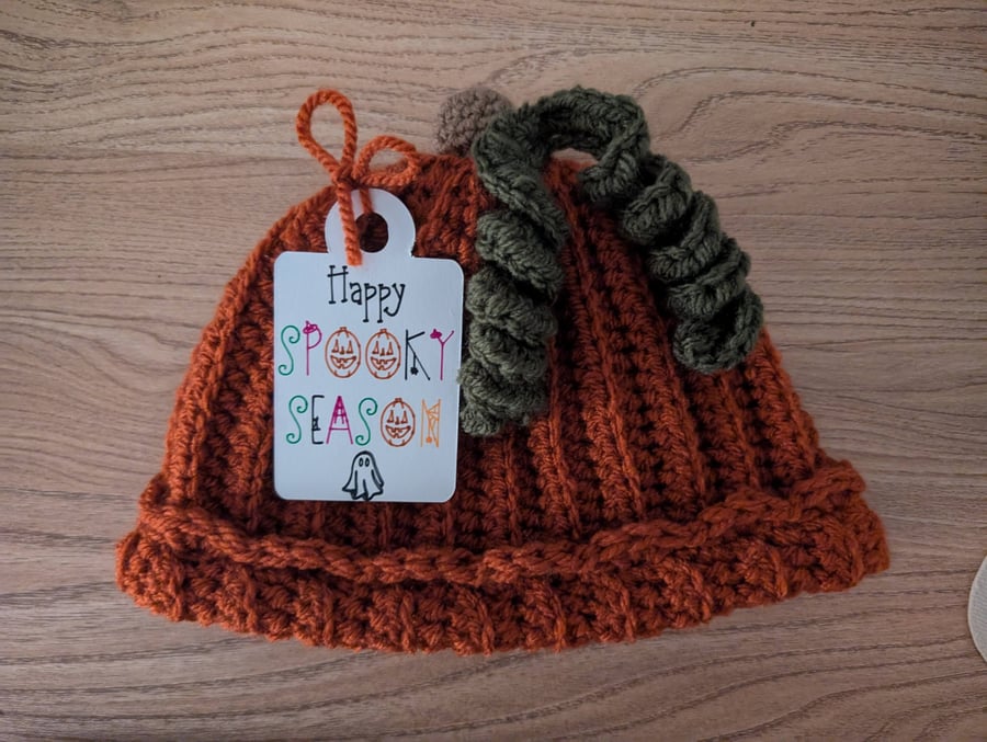 Baby toddler pumpkin hat