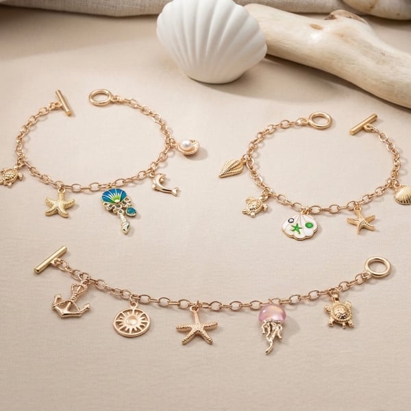  Ocean Inspired Charm Bracelets