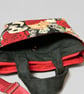 Striking Day of the Dead fabric tote bag with grab handles and crossbody strap - Image 2