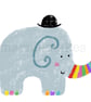 Rainbow Elly - A4 Giclee Print - Image 1