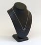 Sterling Silver Bow Necklace - Handcrafted Flat Wire Pendant - Image 5
