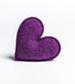 Merino Lambswool lavender filled heart - Image 1