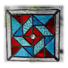 Patchwork Quilt Suncatcher Stained Glass 