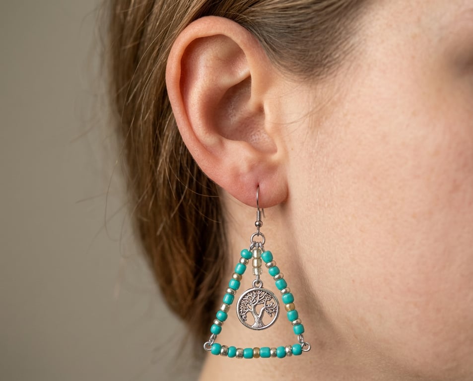 Triangle Tree Of Life Earings