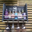 Personalised wine spirit wallointed bar 