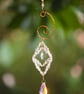 Suncatcher beautiful handmade textured wire work and sparkly beads - Image 4