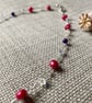 Pink Freshwater Pearl, Jade & Crystal Floating Necklace, SALE - Image 2