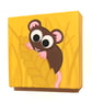 Harvest Mouse Painting - Small Canvas Art of a Cute Mouse on Wheat - Image 3