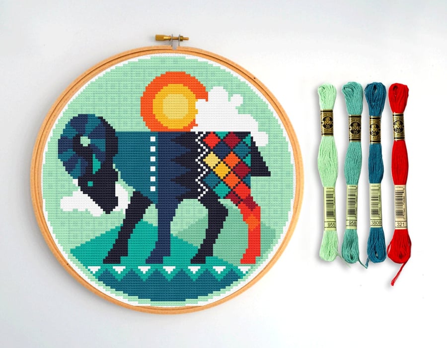 010D - Aries - Horoscope - Zodiac Series - Cross Stitch Pattern