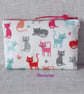 Large coin purse, pouch, cats - Image 5