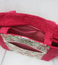 Raspberry Pink Tote with zip closure - Image 5