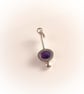 Silver pendant with oval amethyst - Image 3