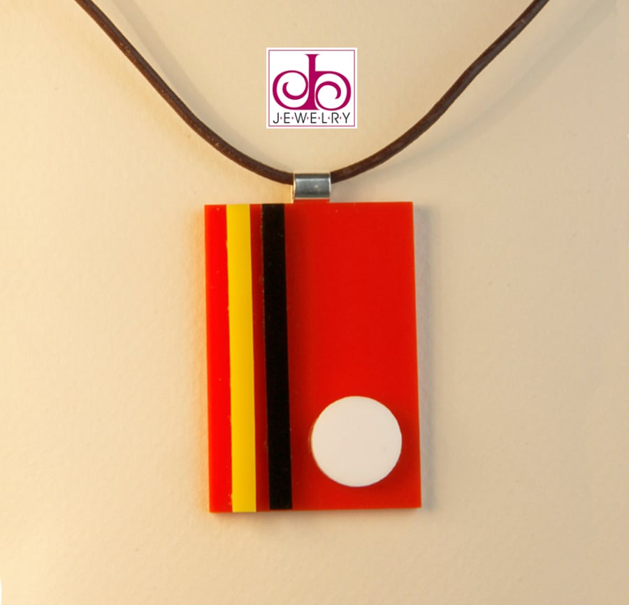 RETRO 1930's ACRYLIC NECKLACE - DESIGN 0003