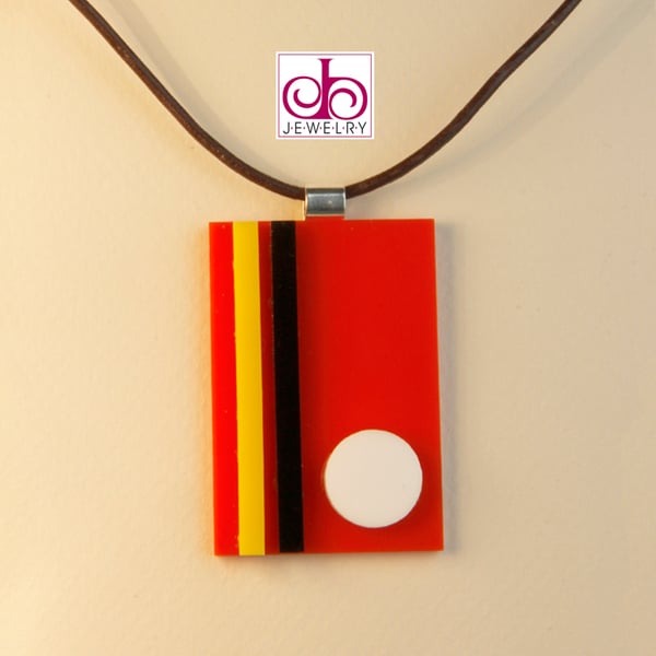 RETRO 1930's ACRYLIC NECKLACE - DESIGN 0003