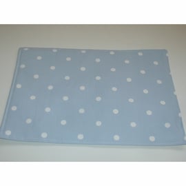 Blue and White Polka Dot Place Mat Placemat