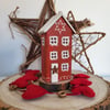 Unique Christmas Wooden House Decoration