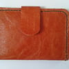 light blue leather card wallet