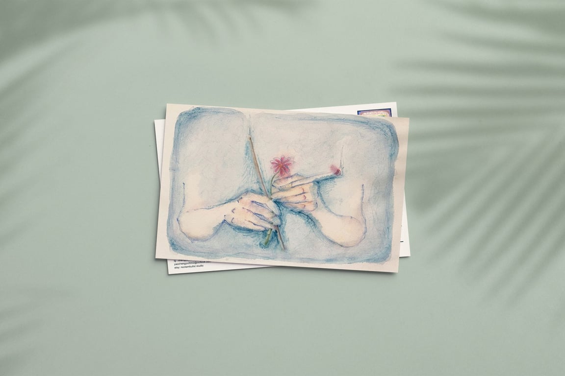 "Home" Limited Edition Art Postcard, Original Fine Art Print