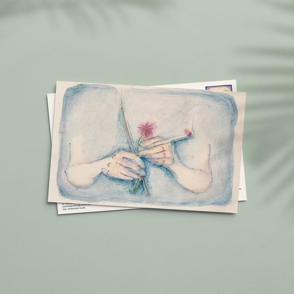 "Home" Limited Edition Art Postcard, Original Fine Art Print