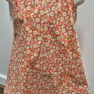 Girls dress, orange & green age 3-4 years