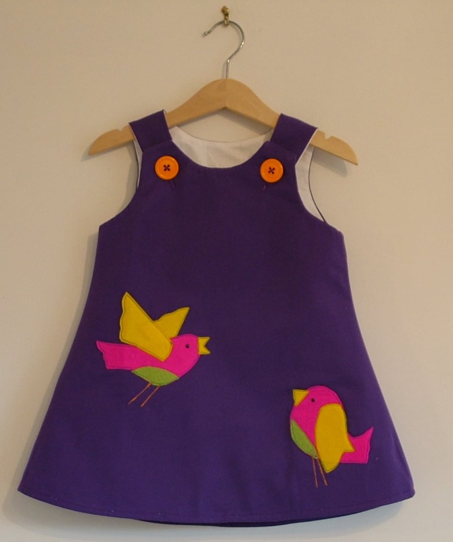 LITTLE TWEET BIRD DRESS 6 Months to 6 years