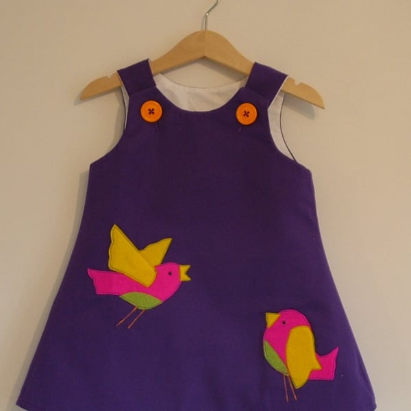 LITTLE TWEET BIRD DRESS 6 Months to 6 years