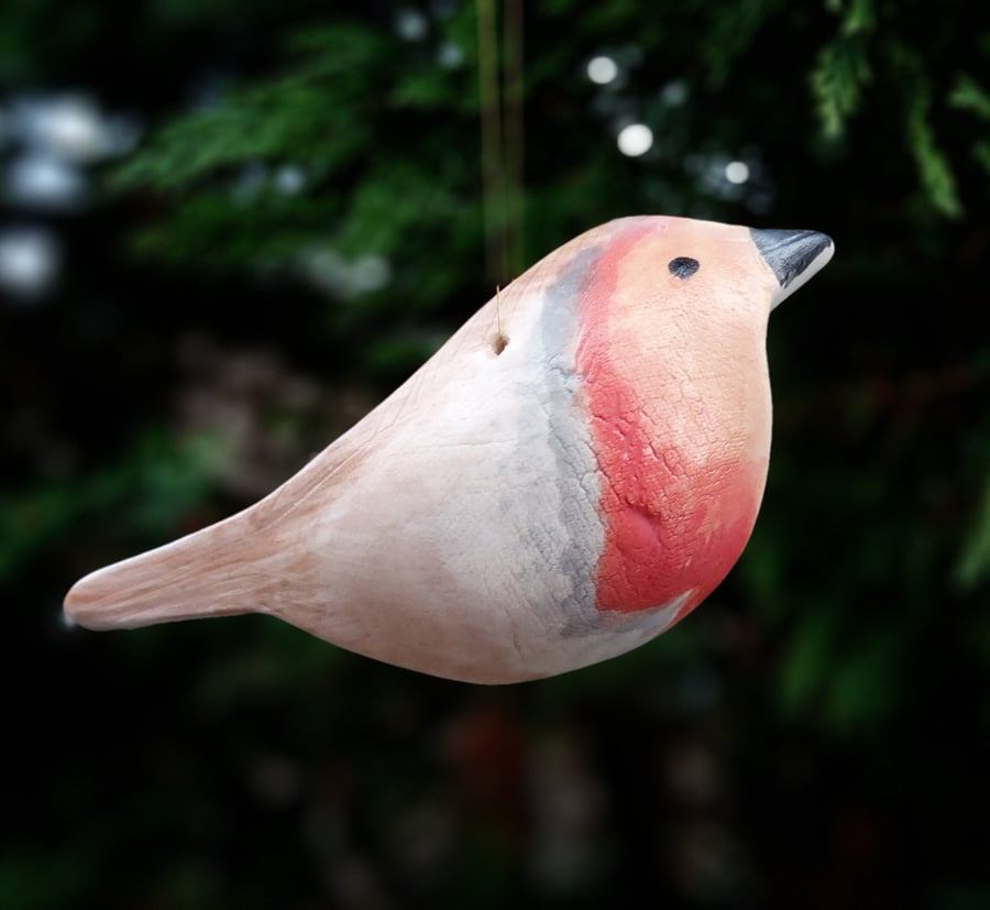 ceramic robin decoration