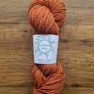 Naturally plant dyed non-superwash British Jacob wool yarn