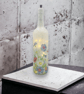 Decoupage bottle light with summer flowers - Image 4