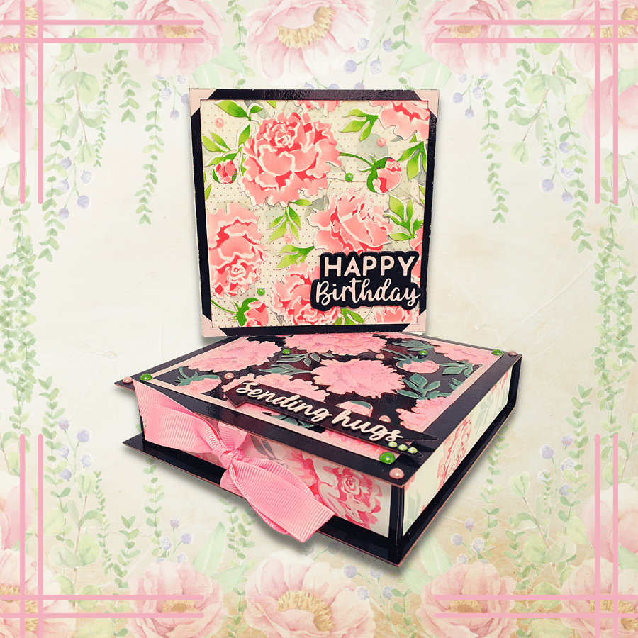 Happy Birthday Card & Gift Box Set With Peo... Folksy