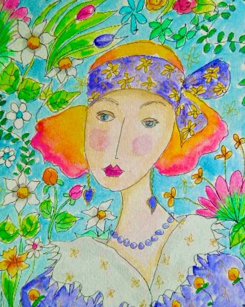 Original watercolour painting - Grace