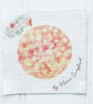 DAISY BURST 3" Hoop Embroidery Kit - Home Sweet Home - flowers pink peach beads  - Image 2