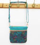 Peacock Blue Adjustable Crossbody Bag - Image 6