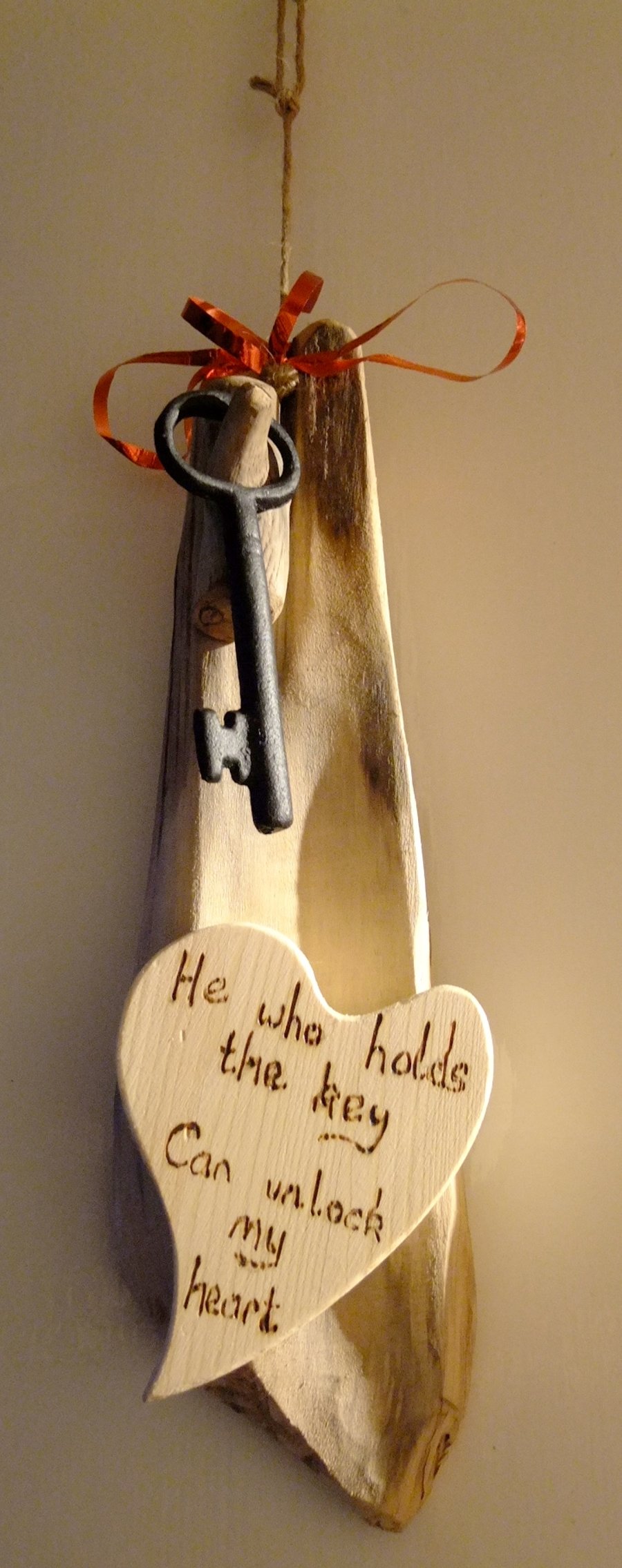 He would holds the key can unlock my Heart,     Valentine gift.