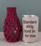Macrame covered vase, small bud vase - Image 5
