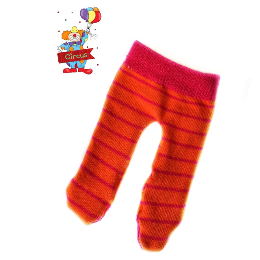 Reduced  Orange and Pink Striped Tights