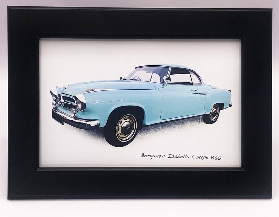 Borgward Isabella Coupe 2006 - 4x6" Photograph in Black or White frame
