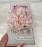 Pink Gingerbread Christmas Card - (112) Handmade Layered Card - Image 5