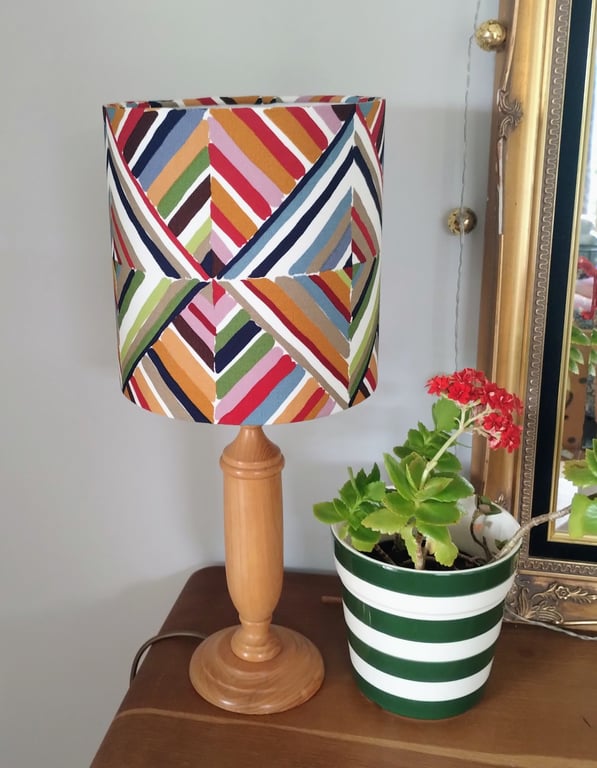 Harvest Market Classic Cylindrical Drum Lampshade.