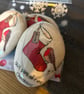 Hand painted Christmas memorial stocking