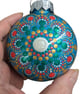 Hand painted dot painted Christomas ornament