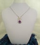 Mulberry Wine Teardrop Knot Pendant - Image 7