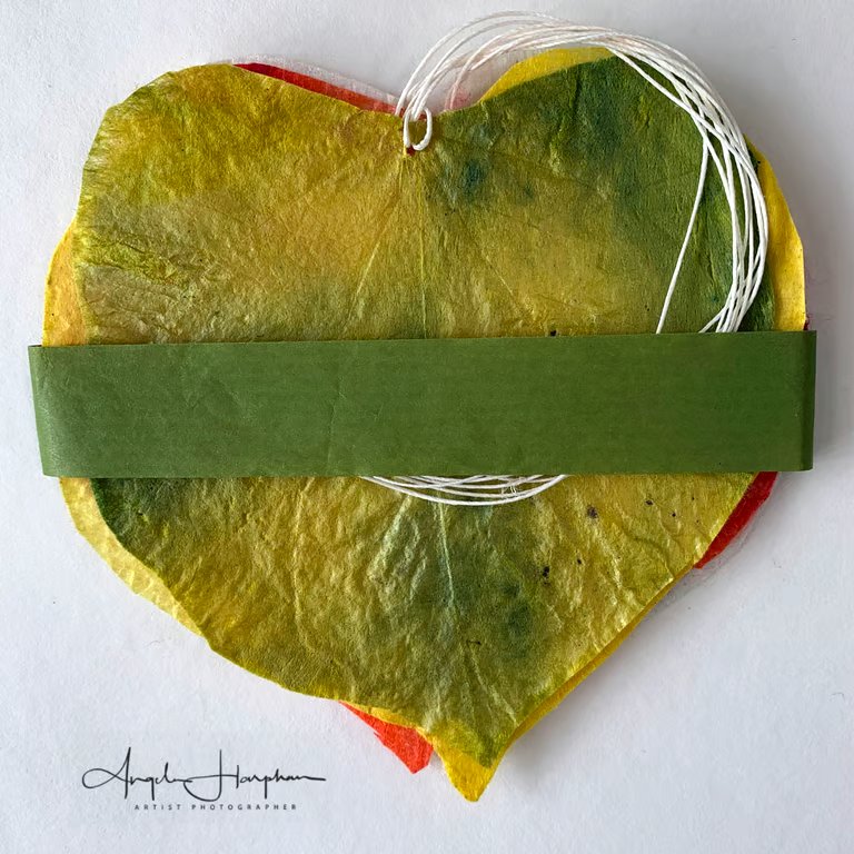 Silk Fibre Leaves - Tags - Tree Decoration - One Pack - Four Different Colours