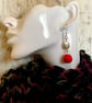  Merino wool ball earrings - Image 2