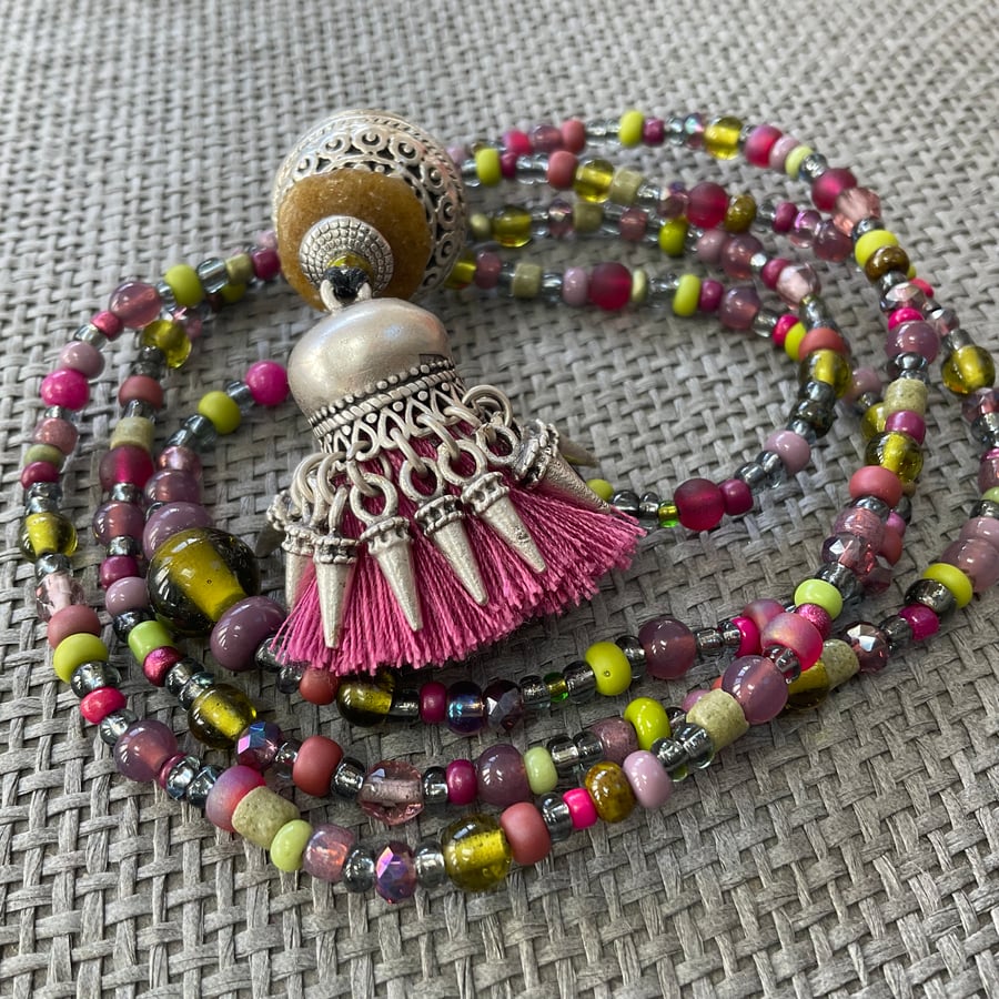 Tassel pendant necklace