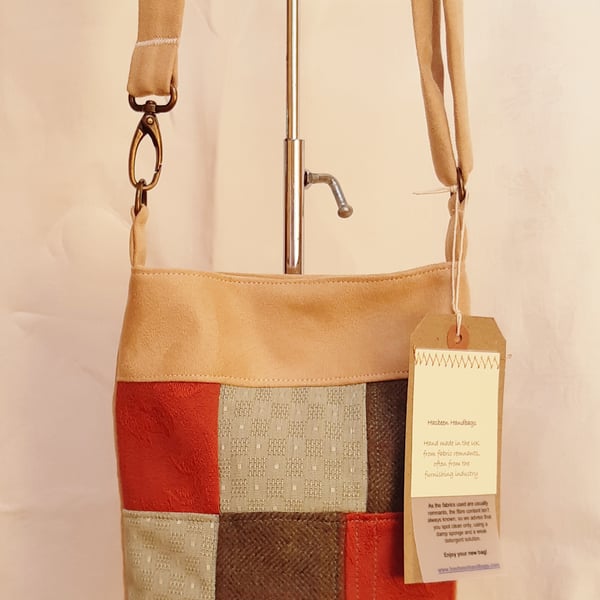 Sandy brown patchwork bag