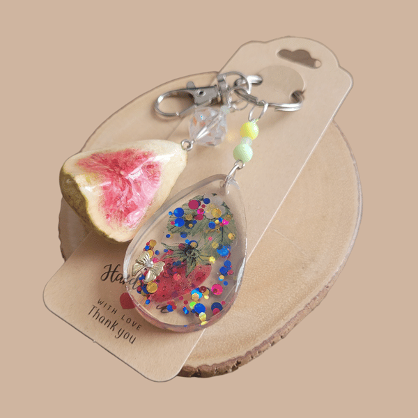 Fruit Resin Bag Charm 