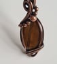 Natural Tigers Eye & Copper Pendant Necklace Gift Crystal Jewellery Jewelry - Image 4